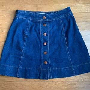 Madewell Jean Mini Skirt